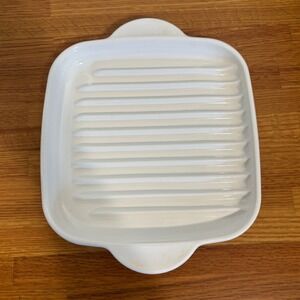Corning Ware MR-3 Rack White Ceramic Gratin Dish Square Baking Dish 23x23 cm